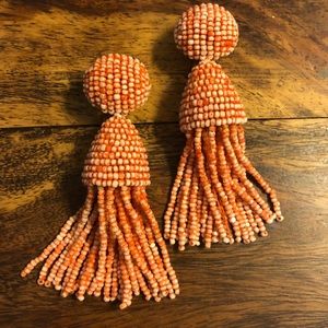 Oscar de la Renta tassel earring